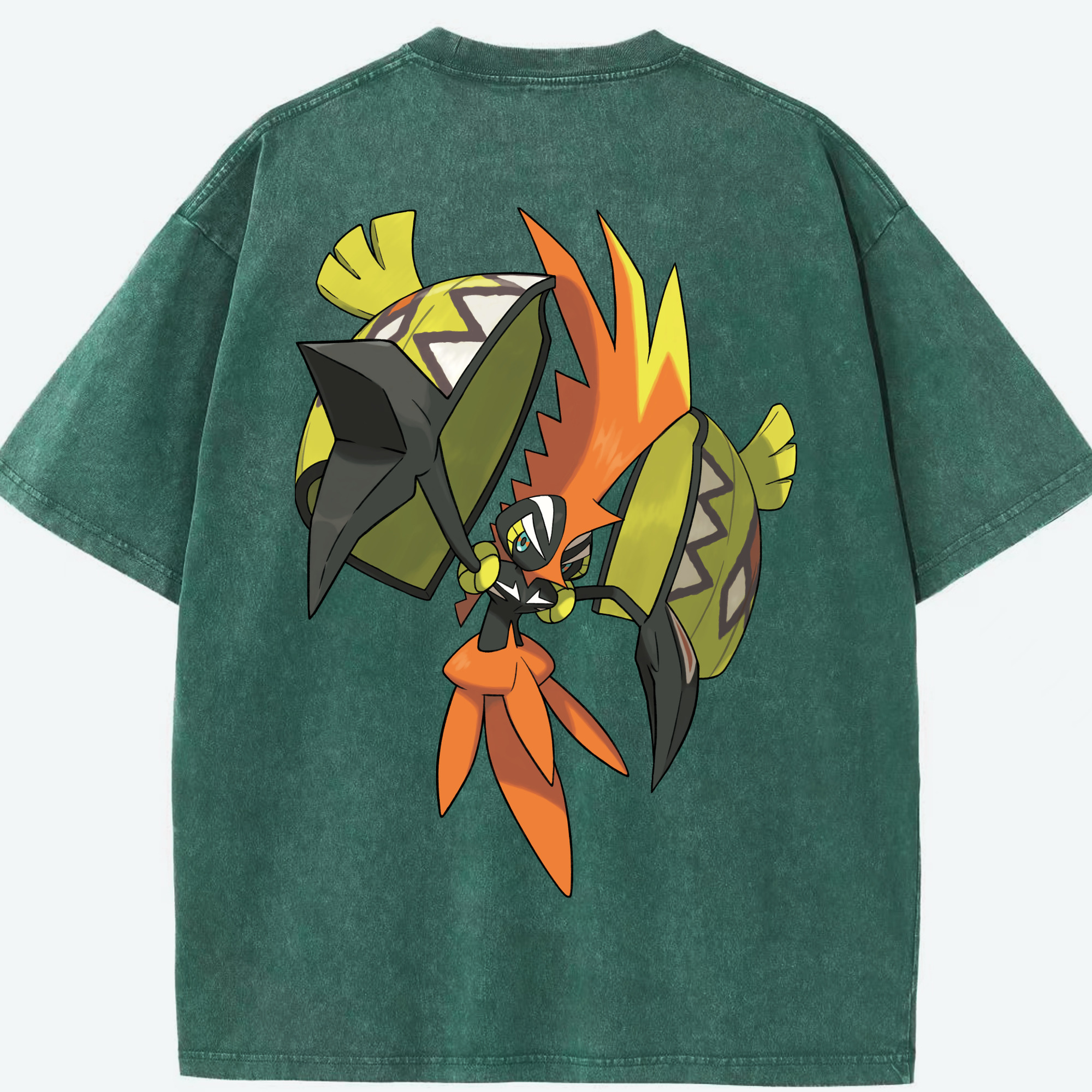 （画像用） ポケットモンスター Pokémon 綿100% ヴィンテージ風 半袖Tシャツ（背面プリント）